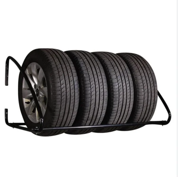Wall Mounted Car Tires Rack Metal Heavy Duty Truck Tire Rack