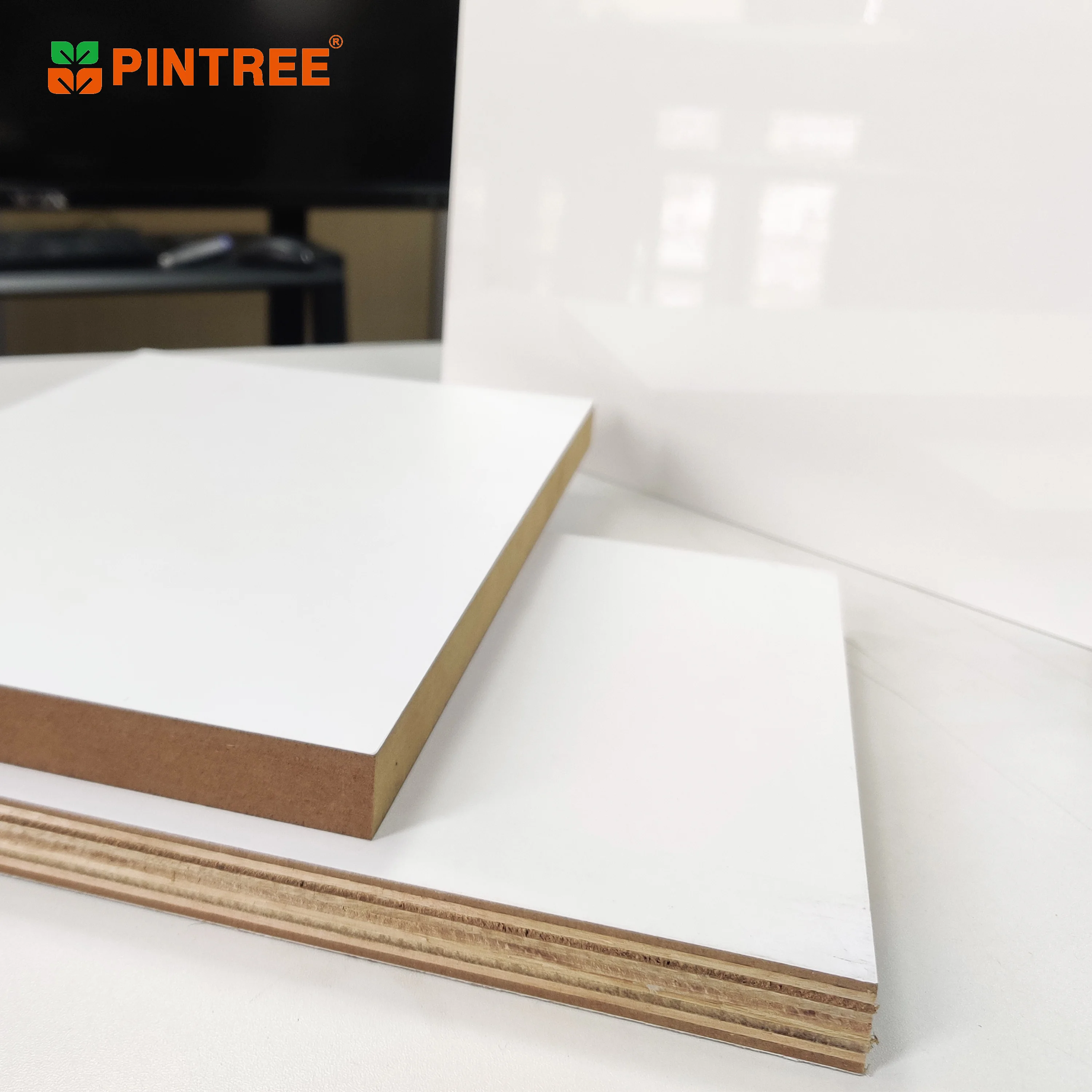2400 x 1200 x 22mm warm white melamine plywood white ash oak and plywood for sale