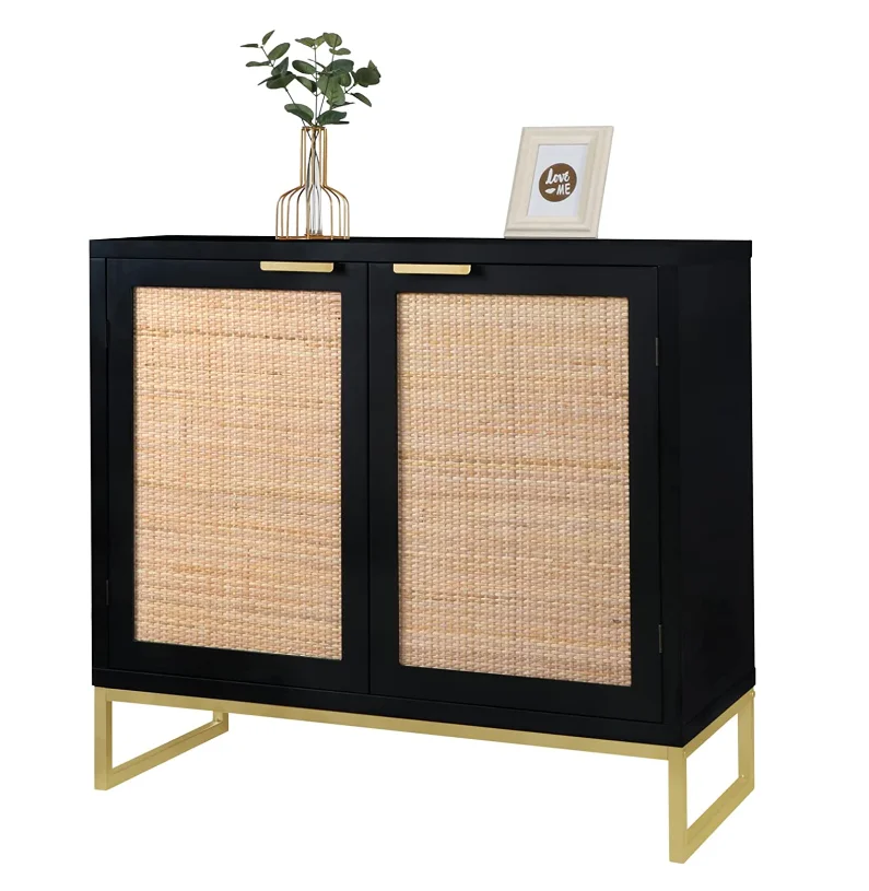 entry way wine rattan bar cabinet storage cabinet for living room