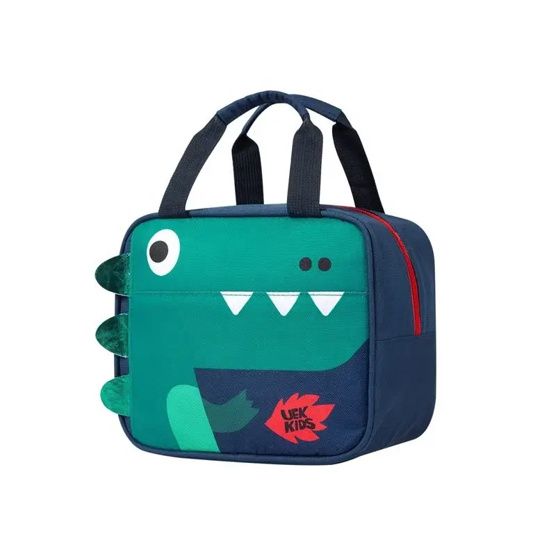 Children Lunch Bag for Kids School Aluminum Food Thermal Box Handle Bag Cute Fashion Animal Dinosaur Insulated Portable