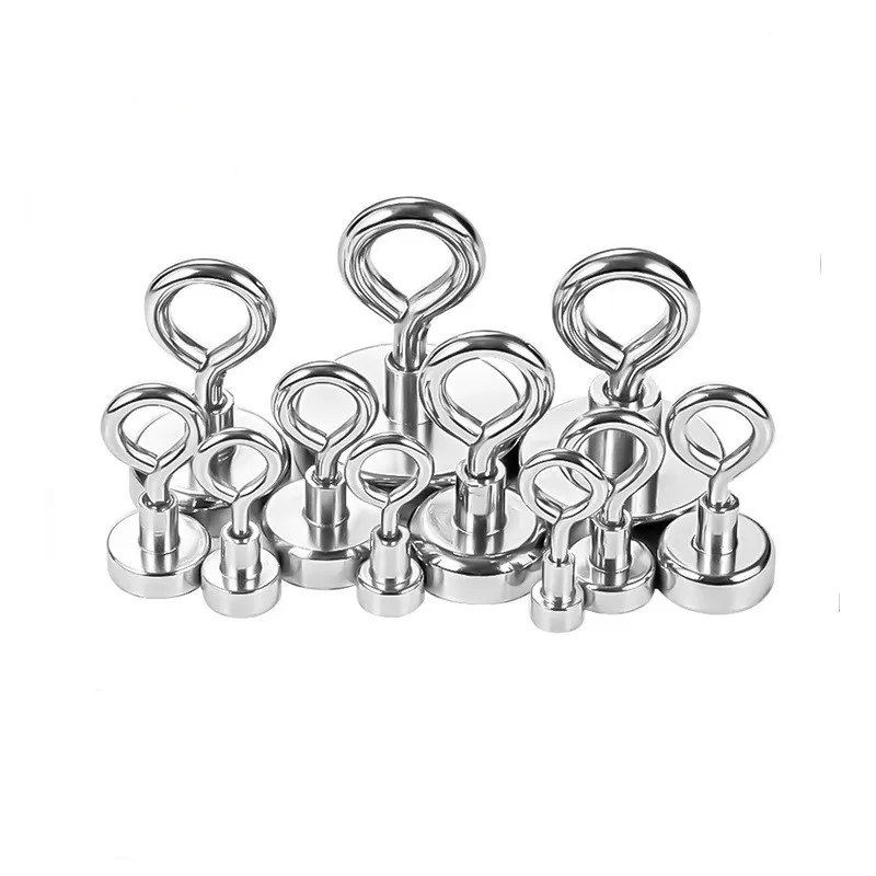 Magnetic eye hook Magnetic eye hook closed round magnetic hook fishing magnet