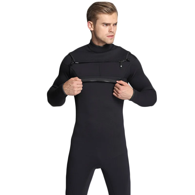 Wholesale high quality 2.5mm 3mm 5mm 7mm full length sleeve surf diving suit men neoprene fabric wetsuit