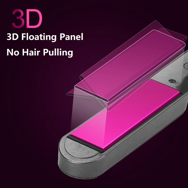 Mac Keratin Wireless Nano Titanium Cordless Professional Mini Flat Iron Steam Hair Straightener