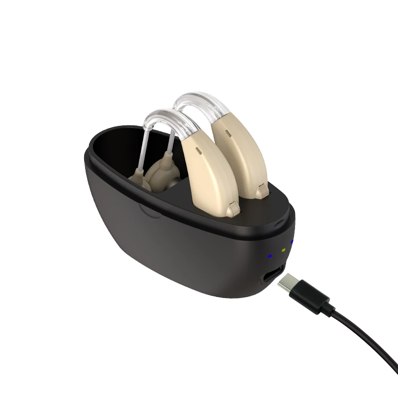China Hearing Aid Wholesale OEM Manufacturer Good Price Deaf Mini BTE Hearing Aids Rechargeable Hearing Aid