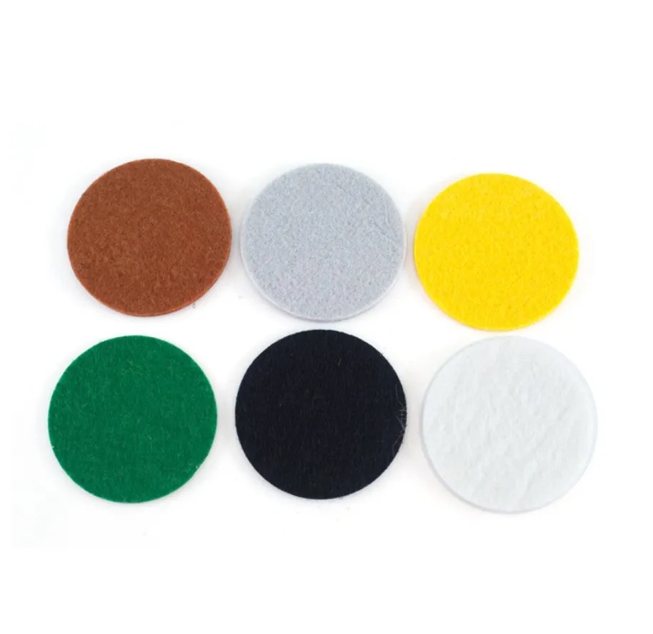 Craft Felt Wool Circles Backing Patches Non Woven Round Felt Pads for decoration