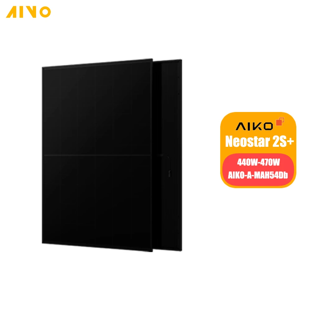 Новое поступление Aiko Solar ABCCells Neostar2S Aiko-A-Mah54Mb 440 Вт 460 470 полностью черные двойные стеклянные фотоэлектрические панели ЕС склад