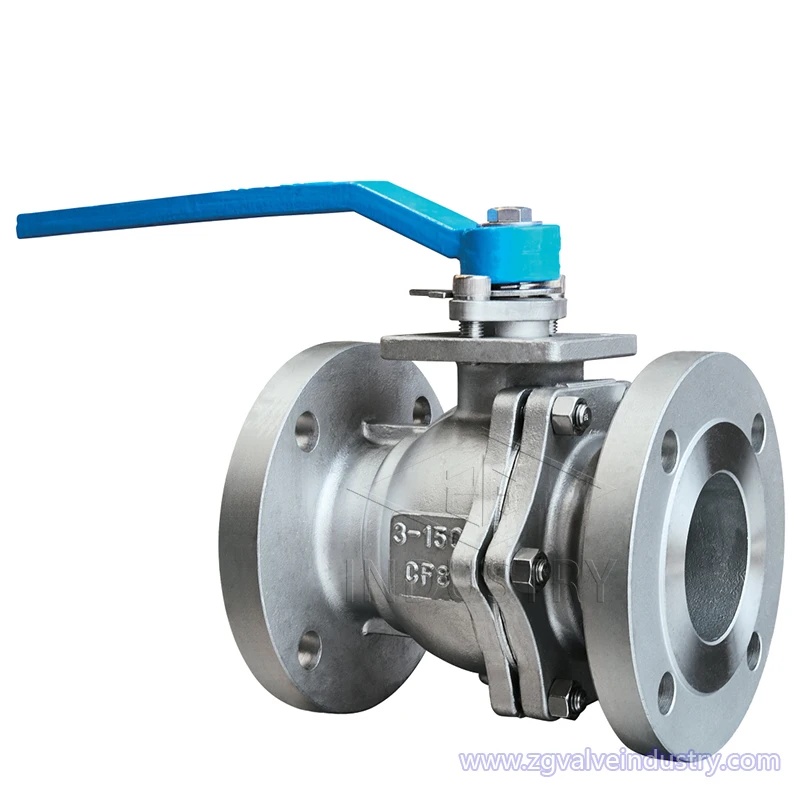 DIN Standard Cast Steel 2-PC Ball Valve for Industrial Applications