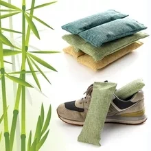 75G Moso Bamboo Charcoal Bag Remove Shoe Odor Removal Activated Carbon Shoe Deodorizer Bag for Home USE
