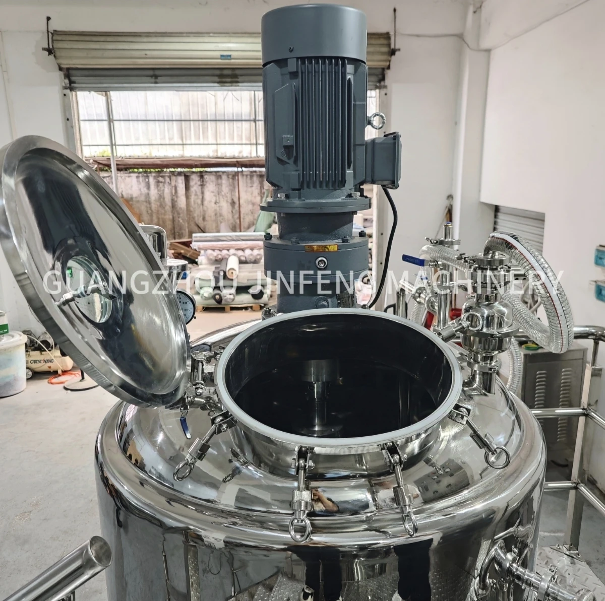 JF 150l High Shear Vacuum Homogenizer Shaving Cream Body Cream Face Cream Emulsifier Homogenizer Cosmetics Production Equipment