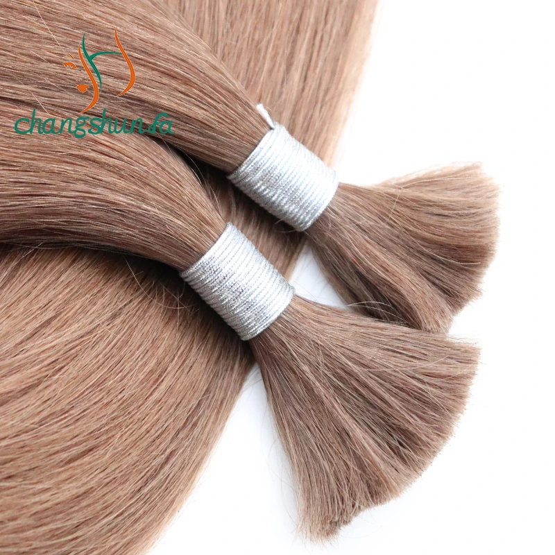 High Quality Double Drawn Russian Remy Full Cuticle Ash Blonde Hair Bulk Factory Wholesale
