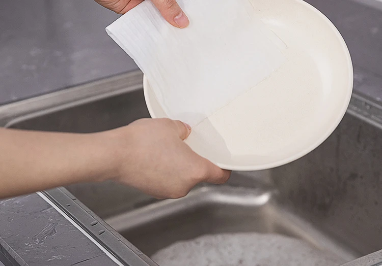 Cleaning Non Woven Fabric Water Uptake Cloth Lazy Kitchen Towel