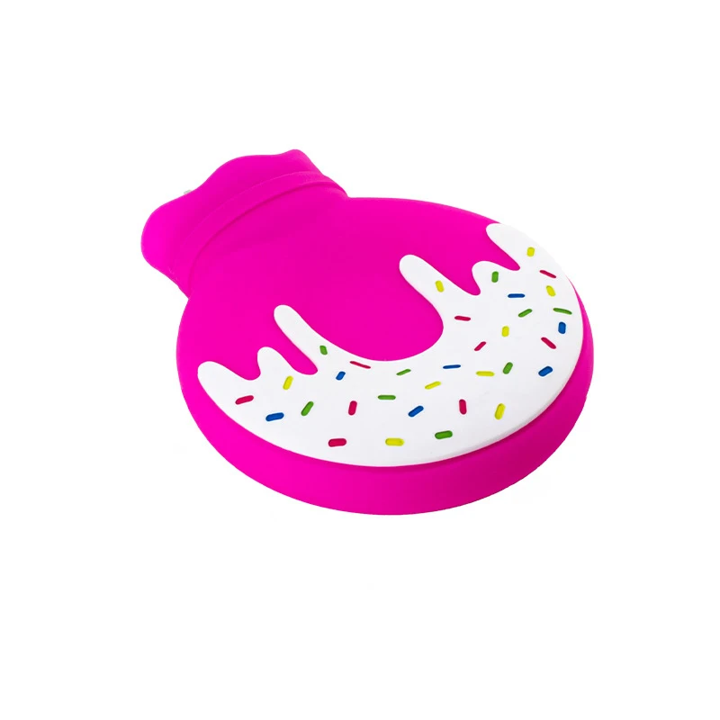 Donut Silicone Hand Warmer Cartoon Hot Water Bag Filled Water Warmer Portable Hot and Cold Bags Cold Compress Bag