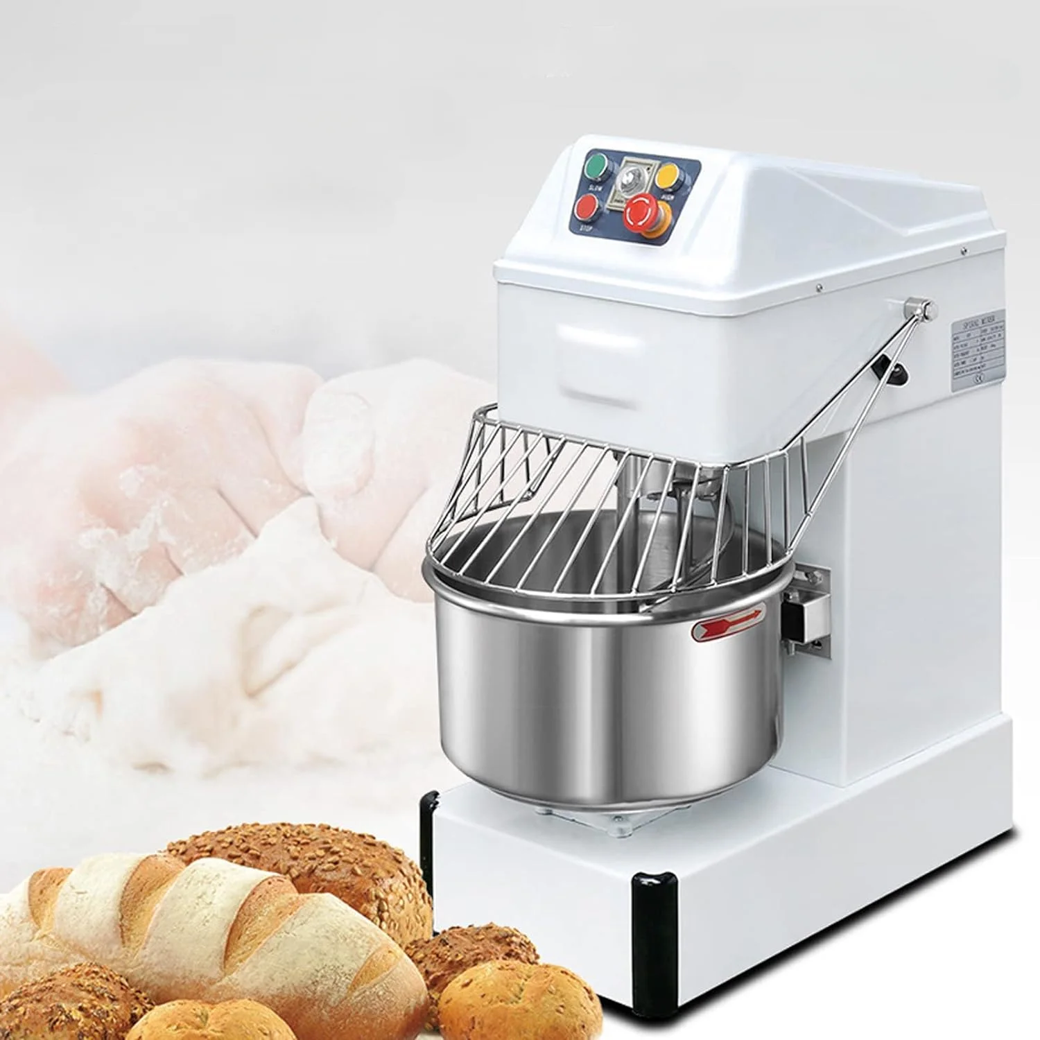 Commercial HS60 Dough mixer Automatic pizza dough mixer industrial dough mixer 25kg heavy duty price on sale
