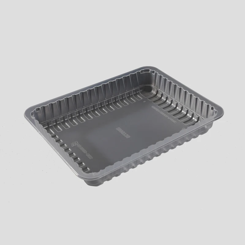 High barrier plastic PA/EVOH/PE film food tray for meat sausage