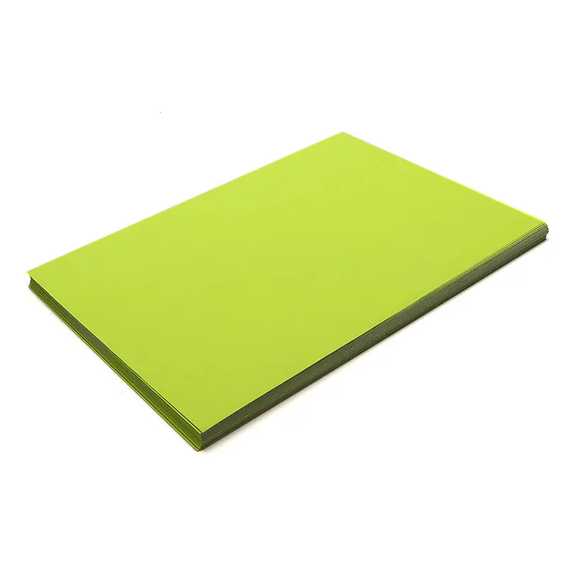 HH 076 Adhesive Stickers Glossy and Matte Surface Labels Laser Digital Printing Florescent Green Sticker Paper