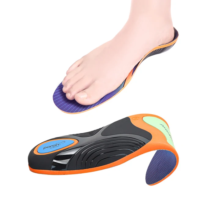 JOGHN Polyurethane Custom Basketball Comfort Insole 3.5cm Arch Support Insole Orthopedic Insole Orthotic