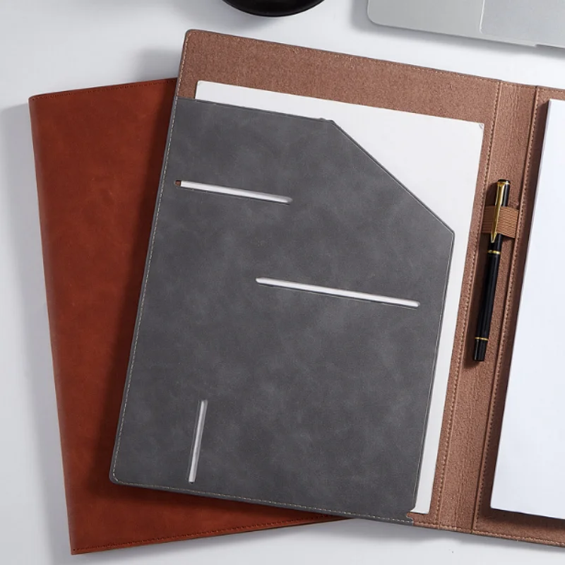 Wholesale Office Receipt Business Document Board PU Leather Contract Signing Manager File Holder Folder