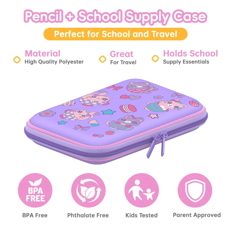 Custom Wholesale Creative Student Stationery Funny School Pencil Bags Kawaii A Pencil Case