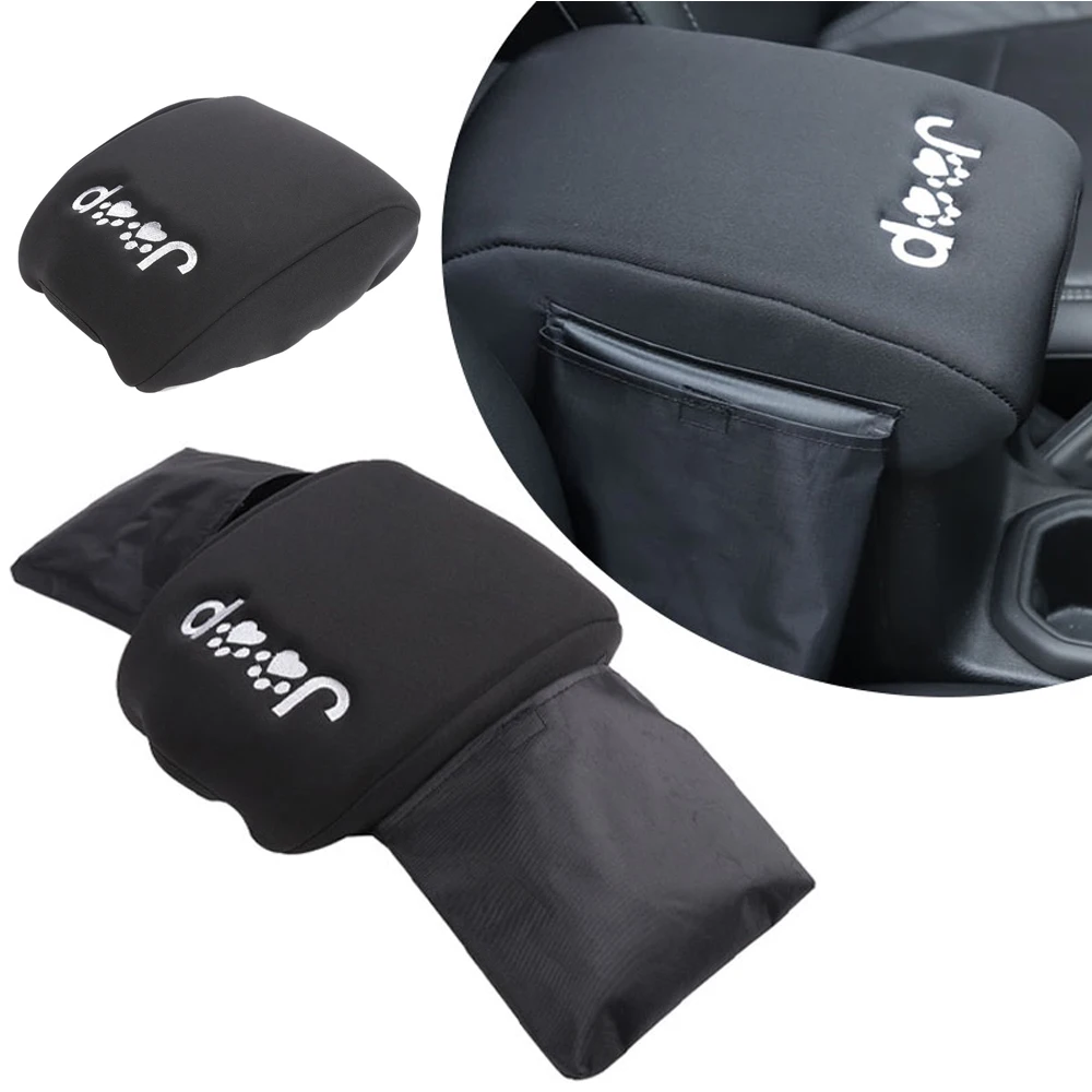 JL Center Console Cover Armrest Pad Storage Bag car armrest cover for Jeep Wrangler JL Accessories