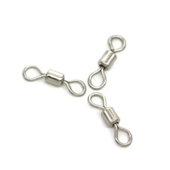 Gorgons 1000pcs/bag  carp fishing rolling swivels terminal fishing tackle accessories for fishing hook connector