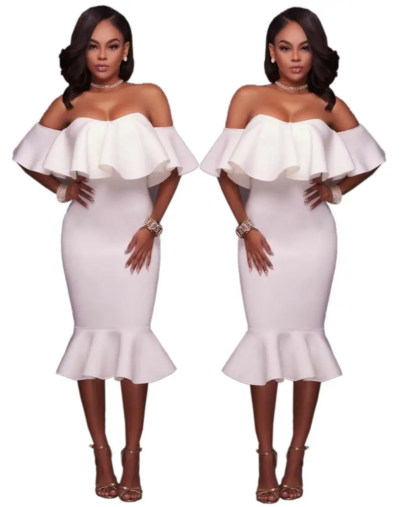 Wholesale S8500 multiple color available   trumpet women night club wear party dresses