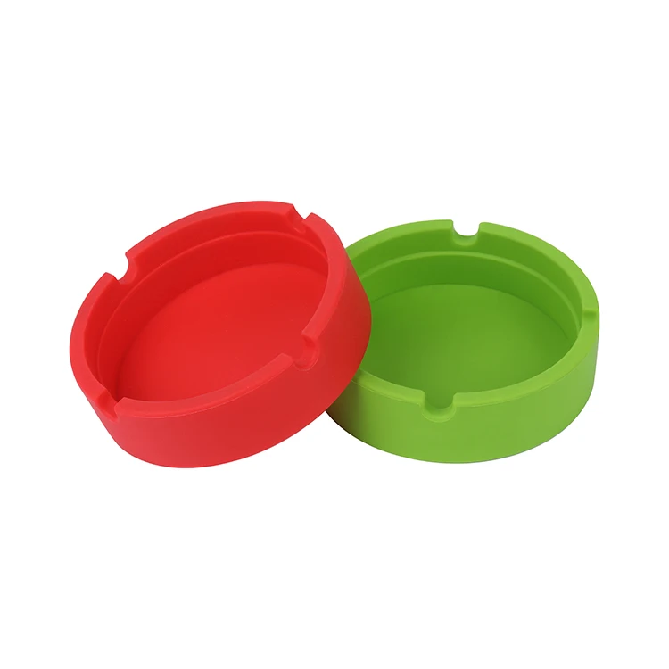 
Hot Sale Unbreakable Safe Cheap Eco Friendly Round Silicone Cigar Ashtray 