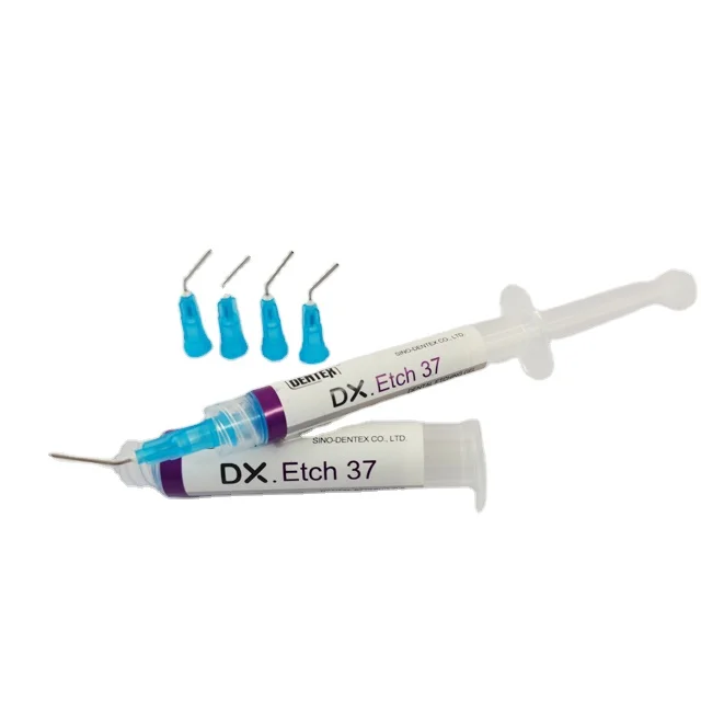 Dentex dental etching gel 37% and 20% BAC  eliminate bacteria  for enamel and dentin etching