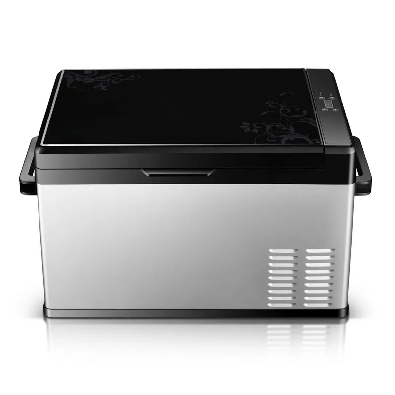 LANGLE Solar Electric Cooler 60L Portable Refrigerator 12V 24V 100 -240V Compressor Fridges for Car with Camping Outdoor Great