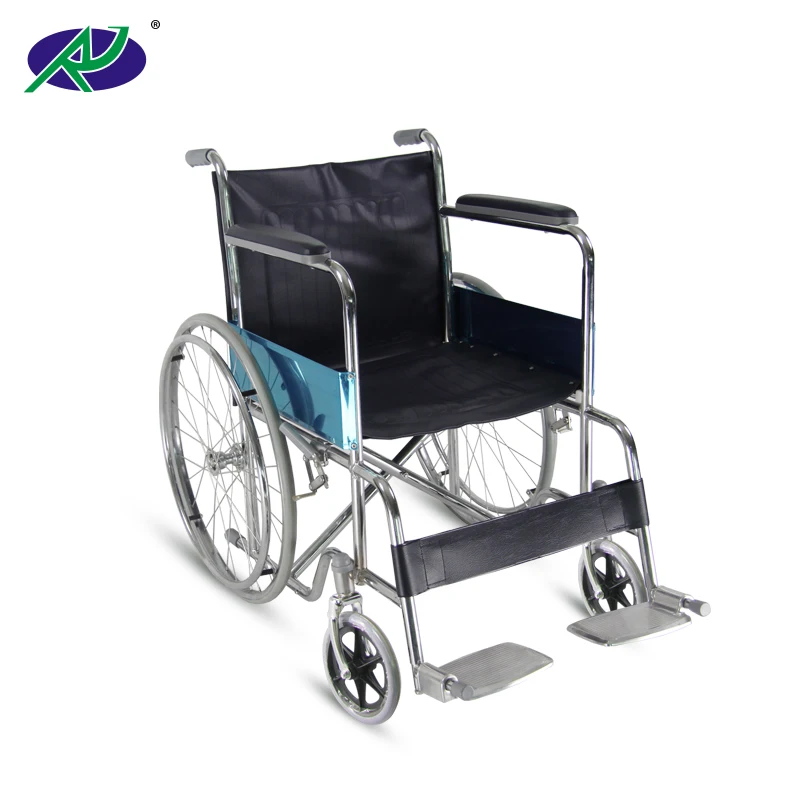 Steel Manual Wheelchair Standard Hospital Active Wheelchair Lightweight Portable Wheelchair For Elderly