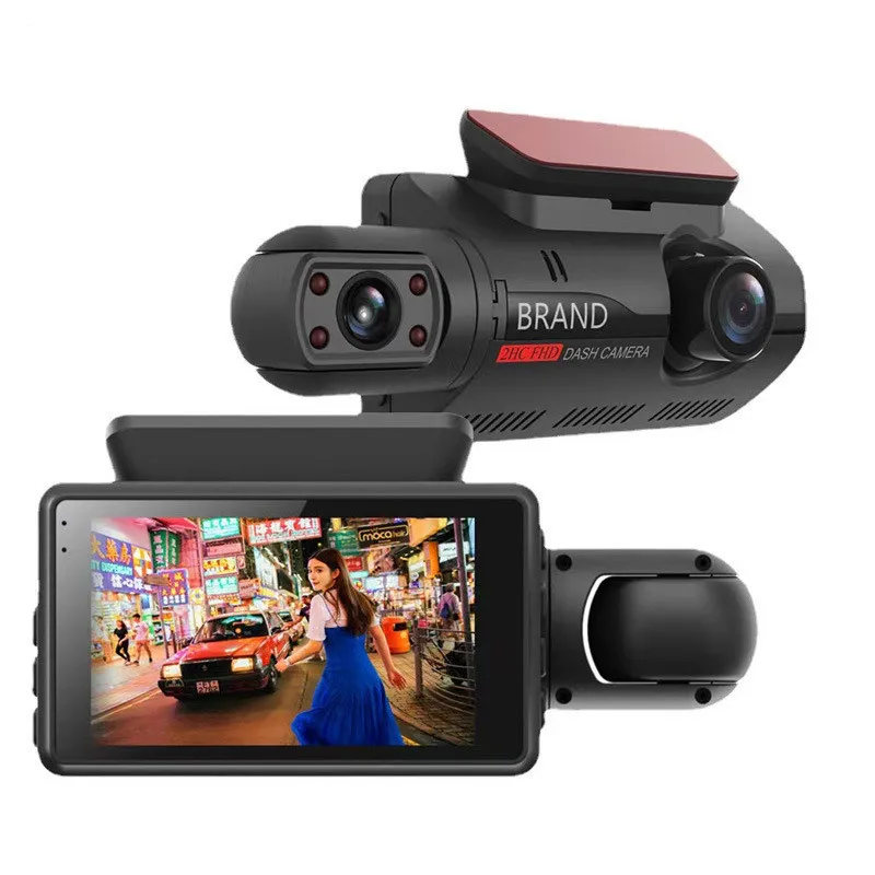 Wholesale Car Black Box  Camera Full Hd 1080p Dual Lens Car Camera Recorder Front and Inside