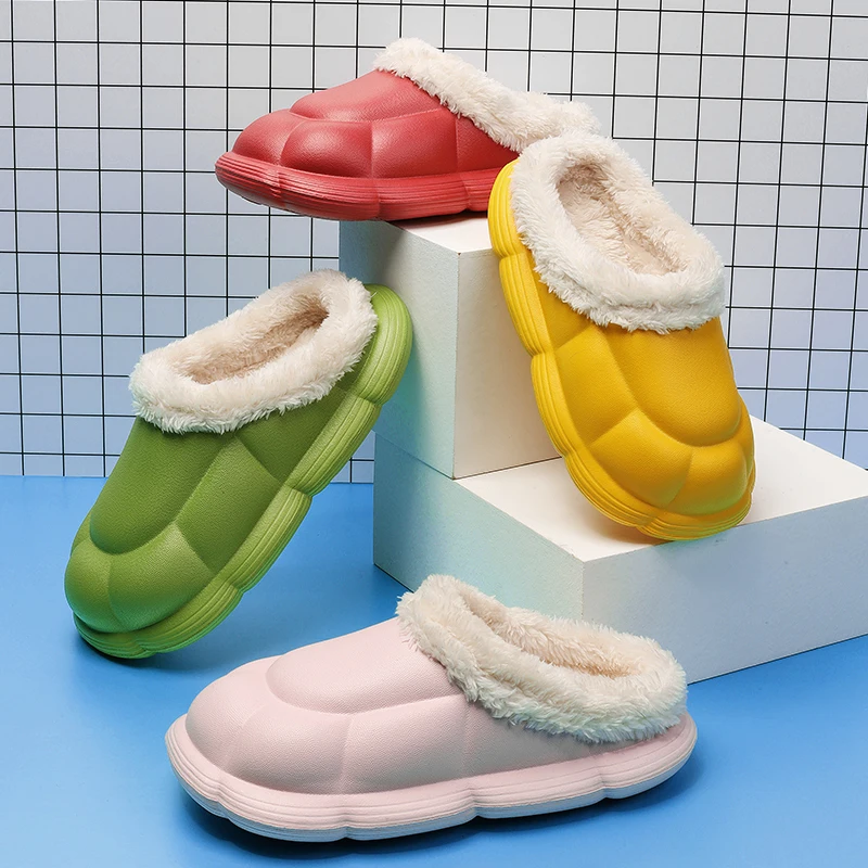 Зимние теплые леггинсы для детей водонепроницаемая и нескользящая хлопковая Шелл, шлёпанцы для женщин