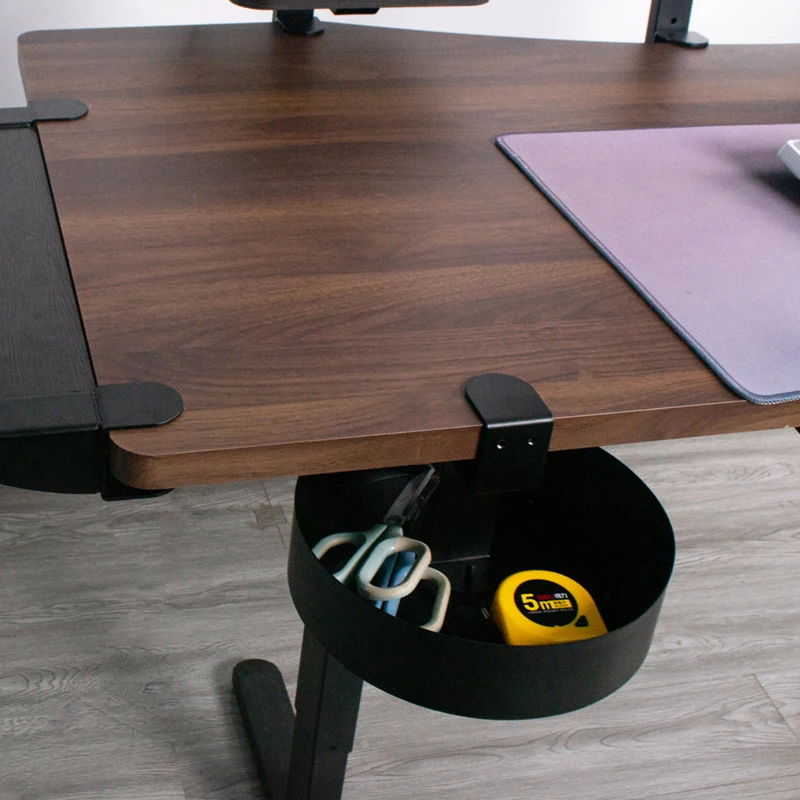 360 rotating Round Tray for under desk storage, Under Shelf Storage Basket