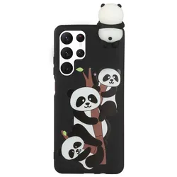 3D Animal Doll Decor TPU funny phone case for Samsung Galaxy S22 Ultra 5G cute phone cover mobile case