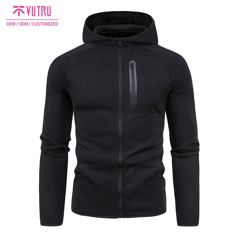 
Fashion Compression Running Top Tank For Men Gym Wear Fitness Zipper Hoodie Men 