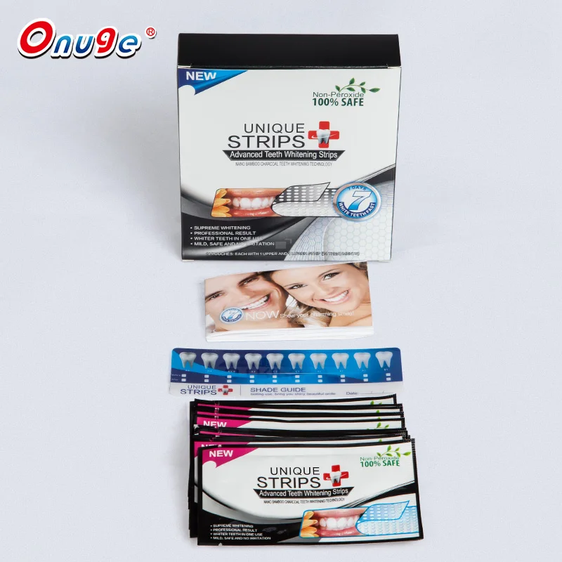 Clear Smile Strips Teeth Whitening Gel Bleaching Strips Bamboo Charcoal Wholesale Teeth Whitening Supplies
