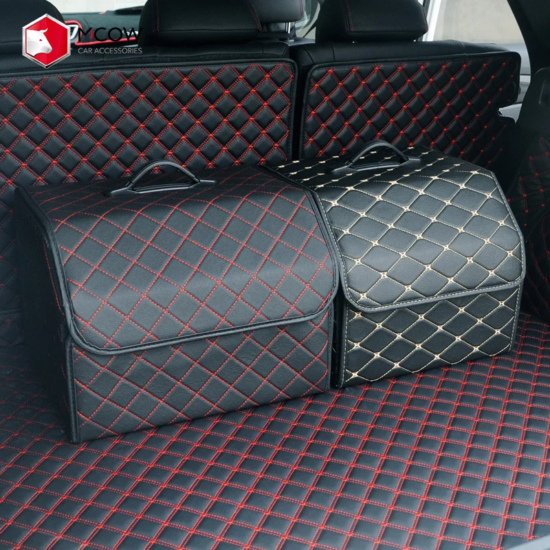 Заводская поставка автомобильных аксессуаров Amazon Ebay из искусственной кожи автомобильное хранилище для всех багажников автомобиля чемодан/коробка для хранения/органайзеры багажник