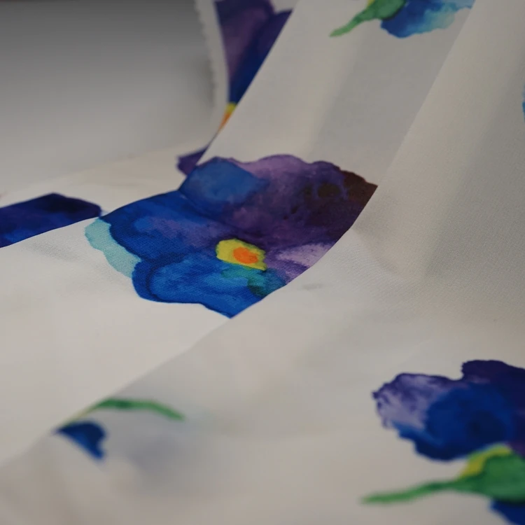 New design eco-friendly composite silk chiffon fabric digital printed dress fabric