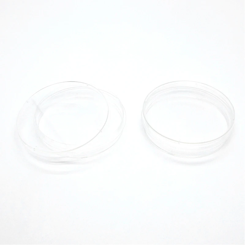 Hot sale sterile PS material transparent non vented 90*15mm disposable petri dishes