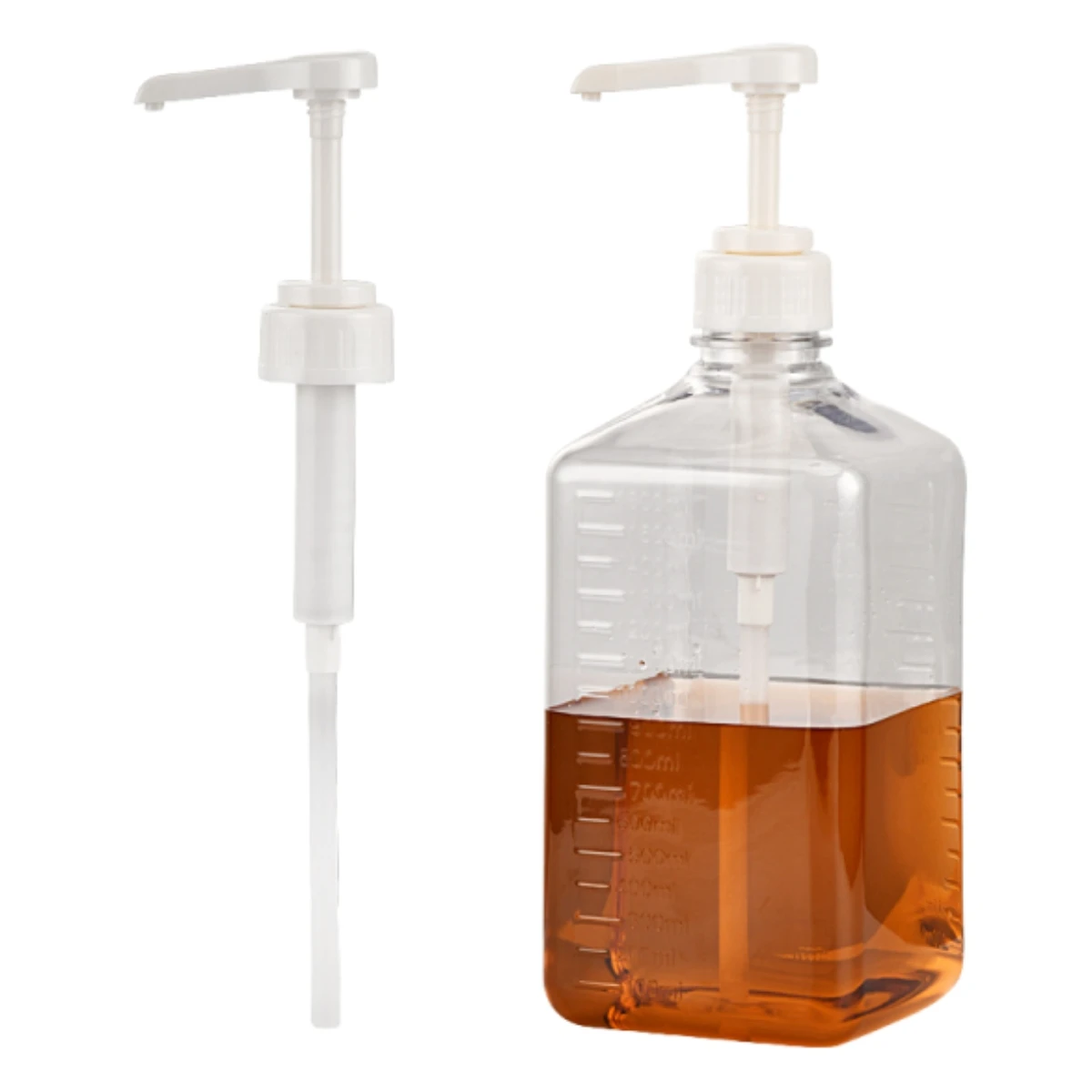 10cc 8cc 5cc 1600ml Syrup bottle pump sauce pump food grade plastic syrup dispenser pump