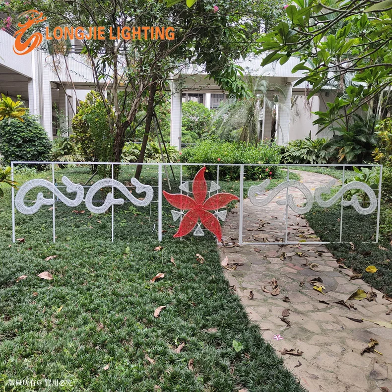 L:5M Cross Street LED 2D Motif Light For Outdoor Festival Holiday Decoration