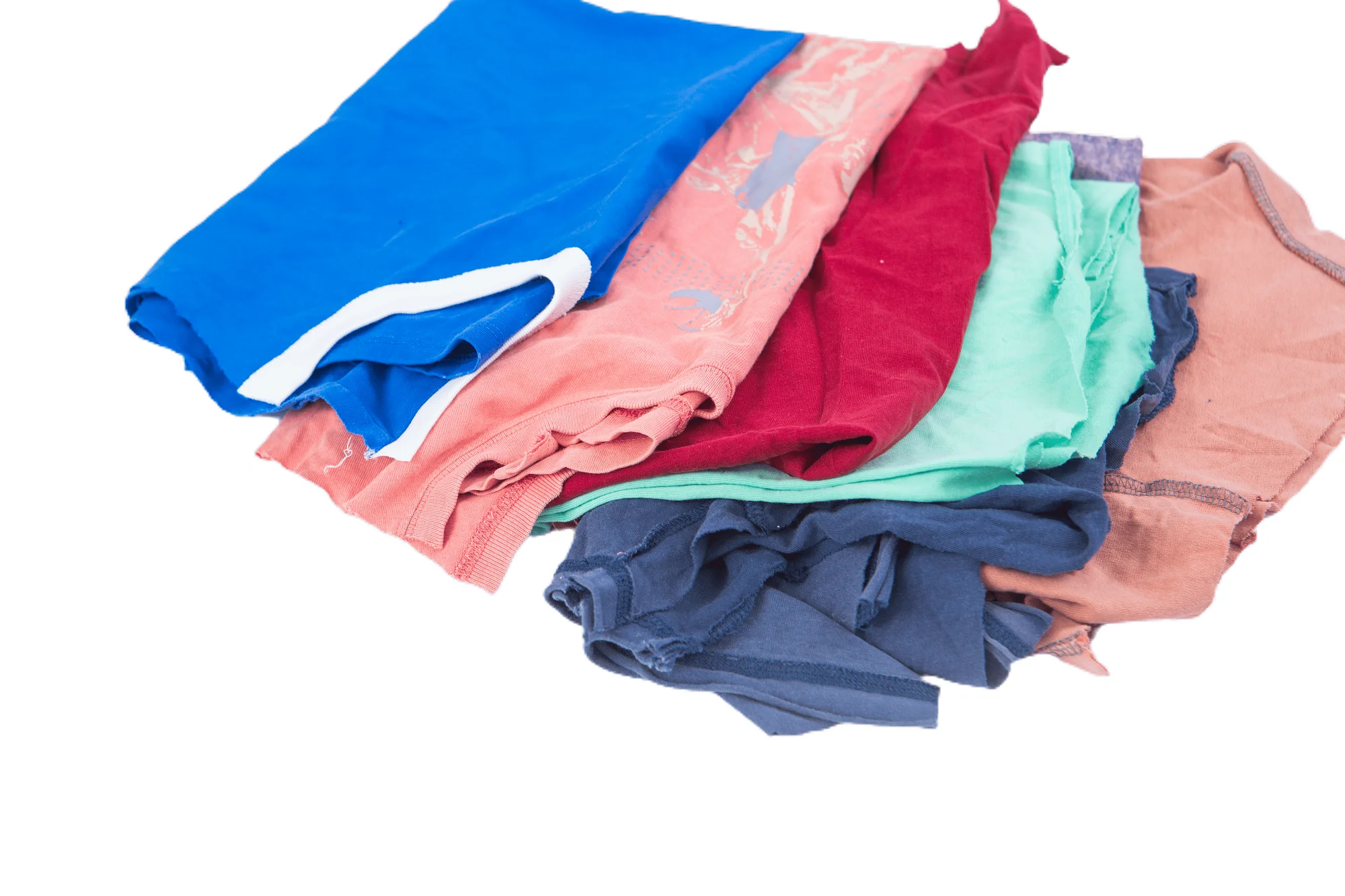 B Grade Dark Coloured T-shirt Rags 100% Cotton Wiping Rag Textile Waste Recycled Cotton Cleaning Cloth Used Rag KGs