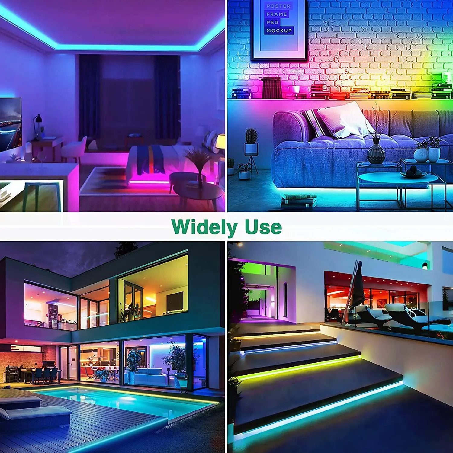 App-controlled LED flexible neon led stripe with outdoor waterproof highlight colorful RGB shape changeable silicone tube