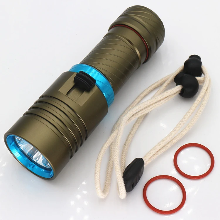 Stepless dimming Submarine Lamp 100m Waterproof taschenlampe T6 LED Diving Torch 1200Lumen Diving underwater flashlight