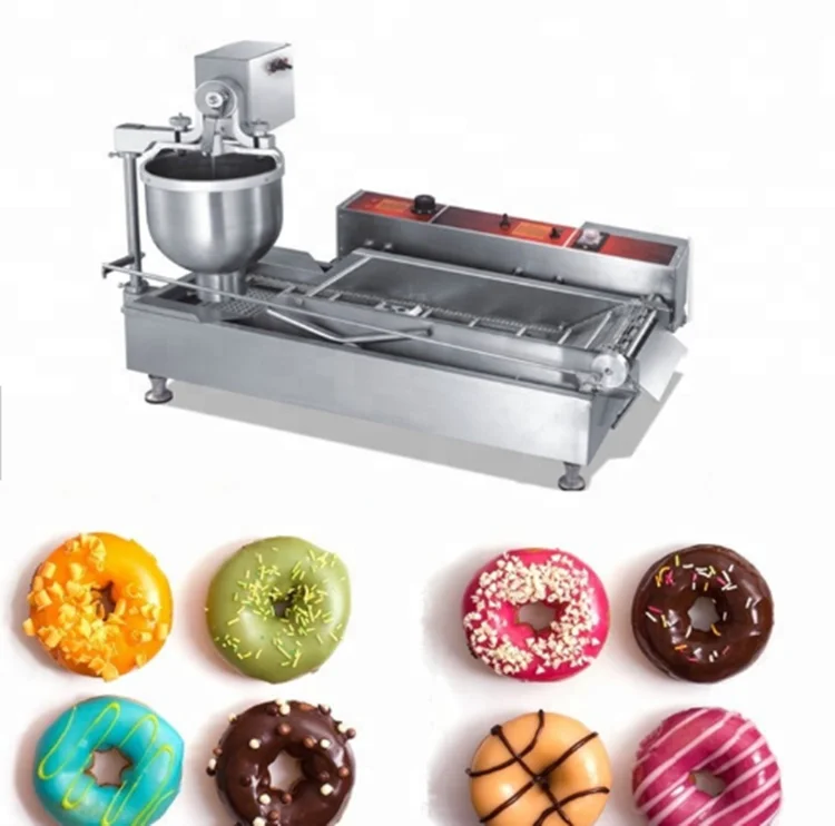 NP-2 Коммерческая нержавеющая сталь мини электрические газовые пончик делая машину