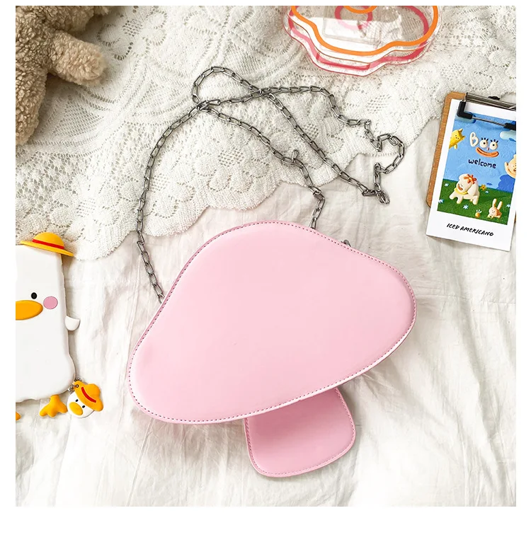 Creative Fashion Crossbody Bag Custom Popular Mushroom PU Shoulder Bag for Lady
