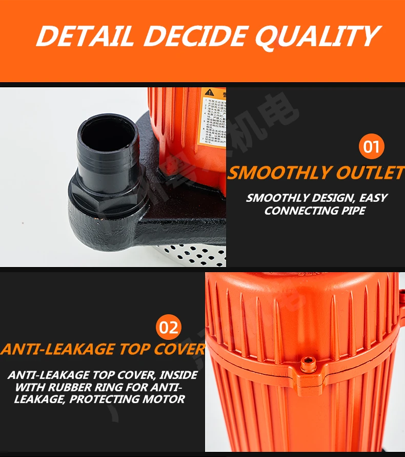 Manufacturer price list high quality 1.5kw 2hp 3inch outlet micro electric centrifugal sewage submersible pumps