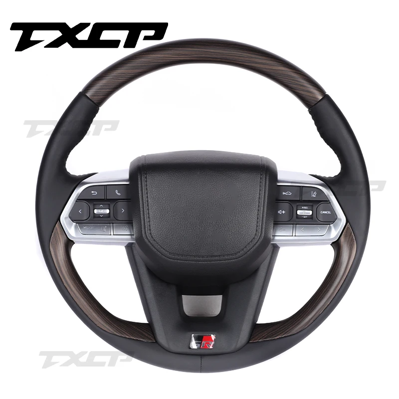 Fit For Toyota Land Cruise Toyota Prado LC300 LC200 LC70 FJ70 FJ200 GR LC150 Wooden Steering Wheel