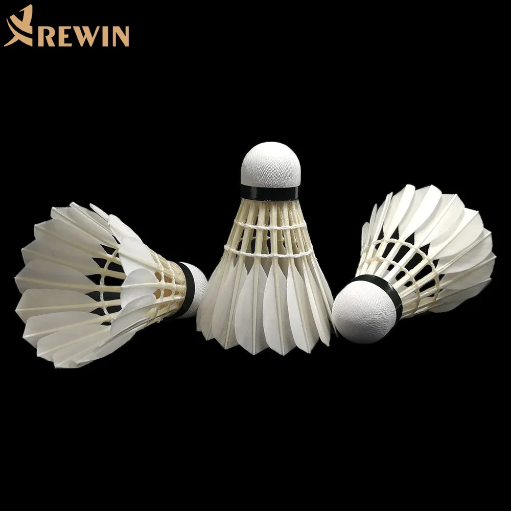 Super Quality All Round Goose Feather Badminton Shuttlecock for International Tournament