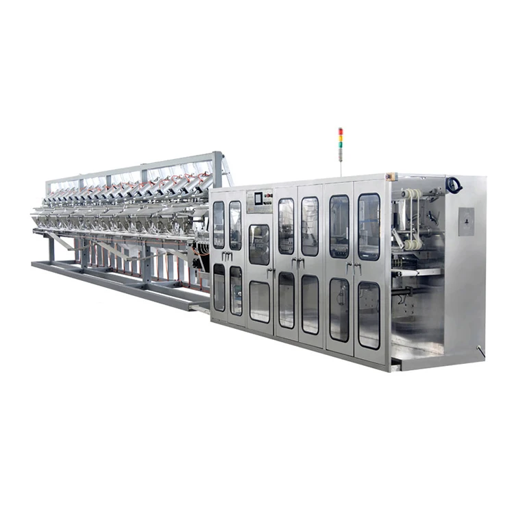 Non woven fabric rewinding machine for wet wipe folding and cutting and packing machine