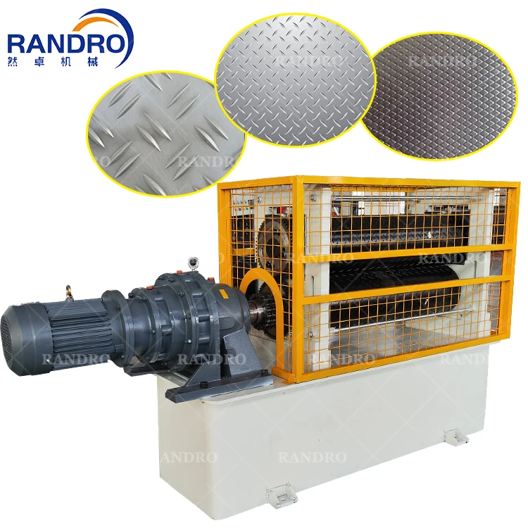 RANDRO Checker Plate Embossing Machine for Processing Metal Sheets 0.5-2.5 mm Thickness Stainless Steel Sheet Embossing Machine